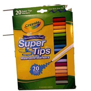 Crayola Super Tips Markers,‎ Washable Markers, 20 Count